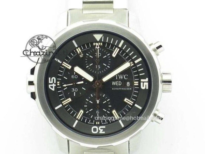 MIROTIME 1231 WaterResistant Pilot Chrono 2016 IW377710 ZF 1:1 Best Edition Black Dial On SS Bracelet A7750 V 7277